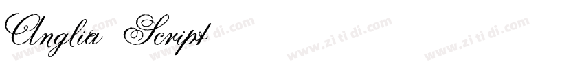 Anglia Script 普通西方字体转换